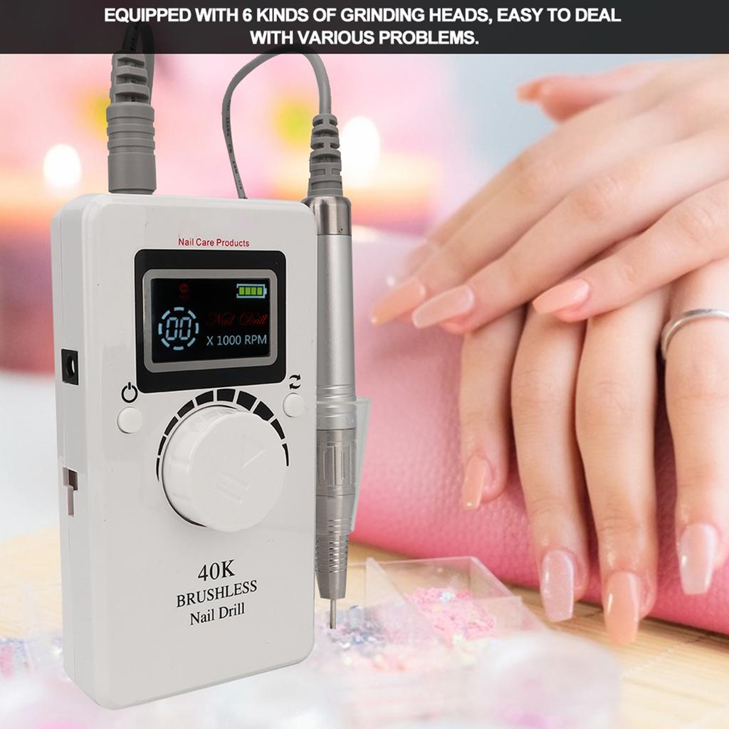40000RPM Nail Grinding Polishing Machine Electric Nail Drill Tool Manicure Tools