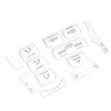 13pcs Set Air Condition Button Switch Cover Silver Replacement for Land Rover Range Rover Evoque 2012‑18
