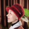 Winter New Hat Women's Fleece Warm Wool Knitted Hat Old Lady Hat