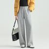 Women's Wool Blend Relaxed Fit Straight-Leg Pants