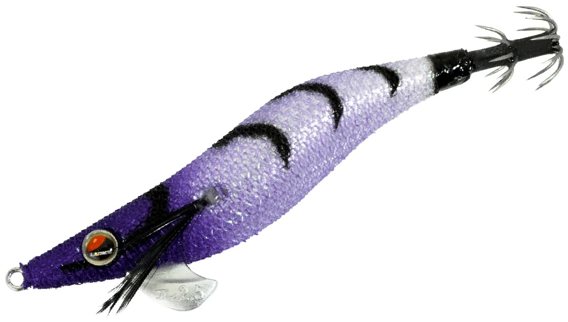 Gamakatsu Luxxe Speed Metal Egi Dropper Purple Glow 2.5 #43 Head/Clear 80-609