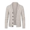 Autumn And Winter Men's Fashion Loose Cardigan Warm Lapel Hooded Jacket Sweater