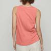 Women's Color Sleeveless Camisole Pleated Versatile V-neck T-shirt Top
