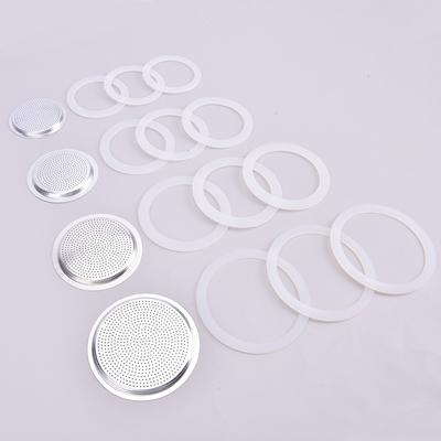 Parti di ricambio per piastra filtrante con guarnizione in acciaio inossidabile e anello in gel di silicone