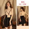 Multi-Style Pure Desire Lace Nightgown V Mesh Patchwork Satin Skin-Friendly Cami Loungewear Versatile Seductive Sleepwear with Diverse Style Options