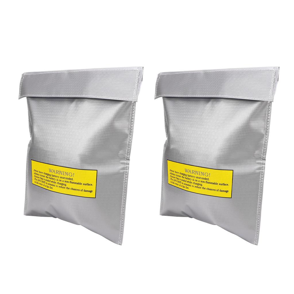 2Pcs Lipo Battery Safe Bag Safety Storage Fire Retardant Explosion Proof Accessory