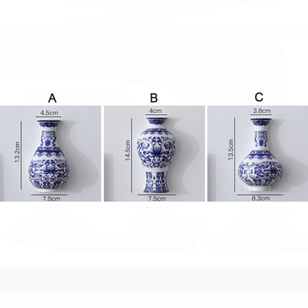 DIY Flower Arrangement Wall Hanging Hydroponic Vase Ornaments Antique Ceramic Vase