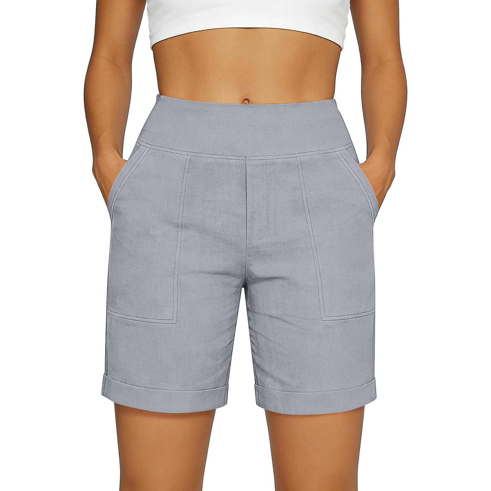 

Women s Casual, Loose-fitting -color Pants With Pockets XL