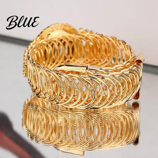 Orologio da donna con strass, al quarzo, quadrante rotondo, analogico, in lega