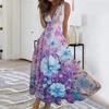 Women's Long Dress Maxi Dress Casual Dress Swing Dress A Line Dress  Fashion Streetwear Outdoor Date Print Sleeveless V Neck Dress