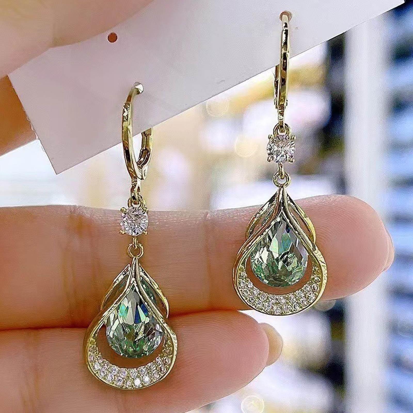 

Изысканные маленькие серьги-каплевидные жемчужные серьги с микро-инкрустацией из циркония для женщин, модные, легкие, роскошные, элегантные, универсальные серьги One Size