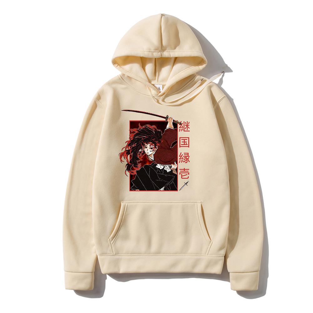 Buy Anime Demon Slayer Yoriichi Tsugikuni Hoodies Men Sweatshirt