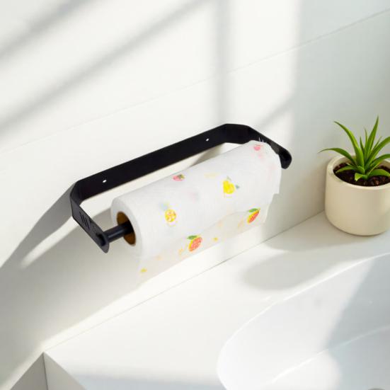 Paper Towel Holder Universal Easy to Install Self Adhesive Wall