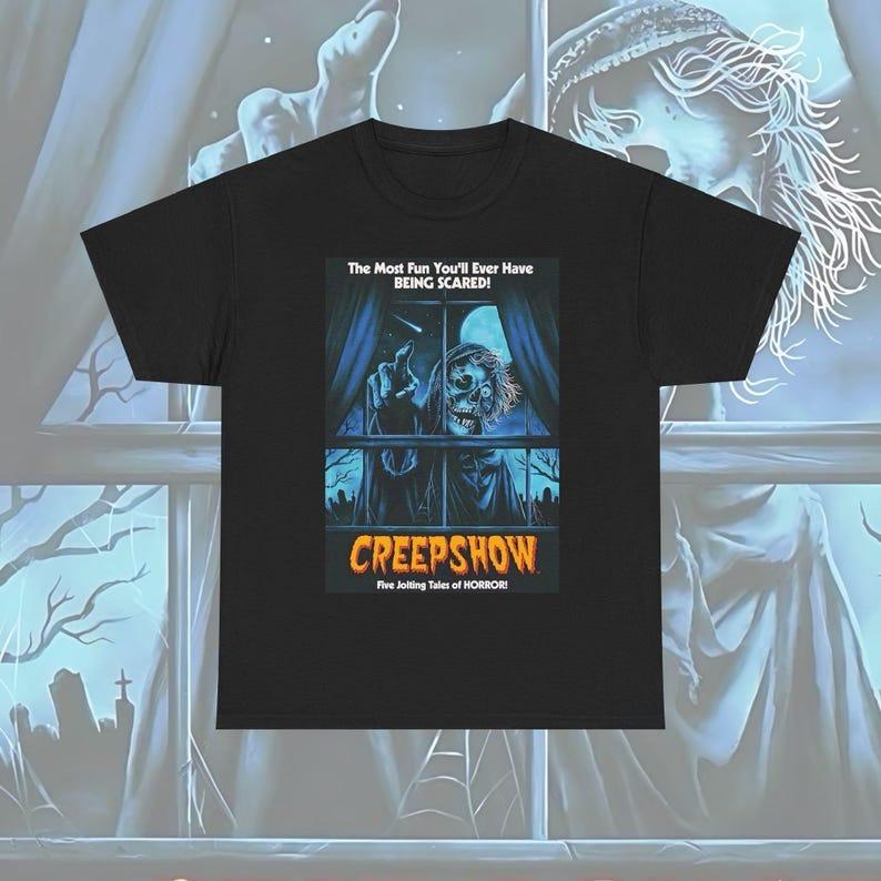 Creepshow Tshirt Horror Movie Shirt Unisex Graphic Tee Halloween Costume Top Scary Film Tshirt