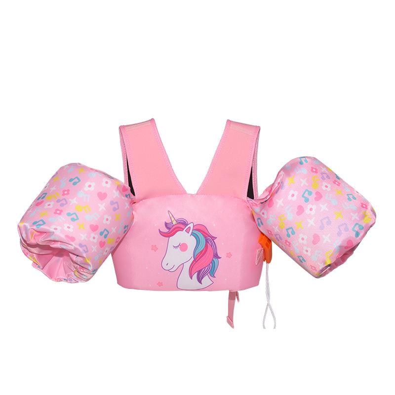 Children's Foam Swimming Life Vest with Arm Sleeves for Outdoor Water Play