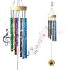 Calming Multi-Color Wind Chimes for Bedroom & Living Room – Relaxing Décor, Positive Energy, Unique Gift for Women, Men, Couples,