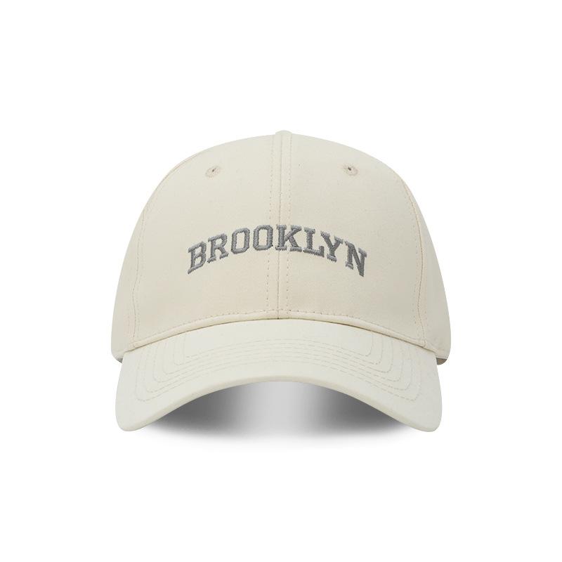 

Large brim cap Deepened hardtop baseball cap Female alphabet embroidered coed wide brim cap Adjustable
