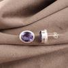 Iolite Jewelry, Handmade Gemstone Pendant, 925 Solid Sterling Silver Earrings Spiritual Jewelry, For Engagement Gift