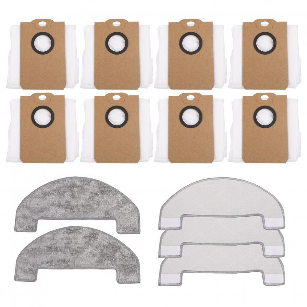Dust Bag Replacement Set Along with Mop Cloths for MONSGA MS1 MAX Vacuums
