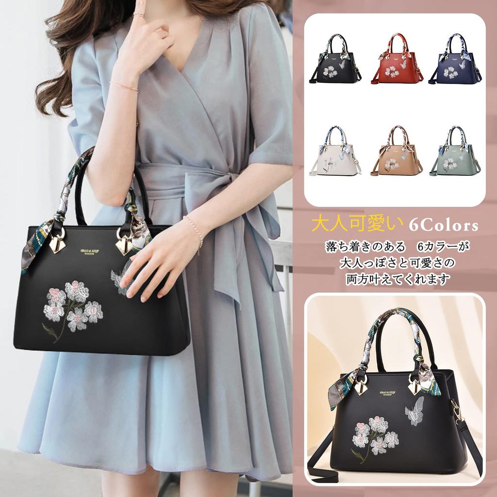 Sling Shoulder Bag with Handbag with Shoulder Crossbody PU Mini NICOLE&DORIS Women's Scarf, Embroidery, Bag, Bag, Leather, Bag, Water-Repellent