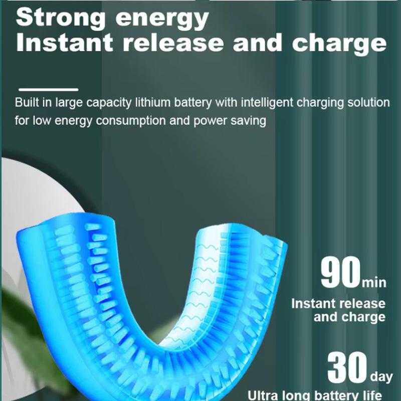 Professional Ultrasonic Electric Toothbrush With Nylon Brush Automatic Rechargeable Electric Toothbrush