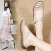 Summer Women's Sandals Mary Jane Beach Breathable Flat Shoes Closed Toe Casual Soft Sandals for Girl Plus Size