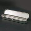 Simple Metal Pencil Holder Sturdy Tin Storage Box Travel-Friendly Stationery Organizer for Pens Pencils Markers School Supplies
