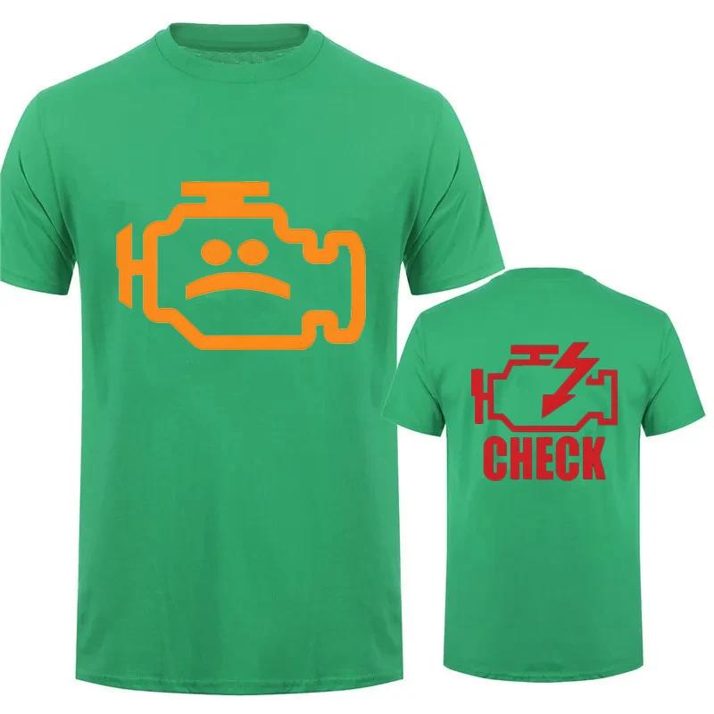 Mechanic Auto Repair Check Engine Light T-Shirt Funny Birthday Gift for Men Daddy Father Husband Short Sleeve Tee T Shirt Top