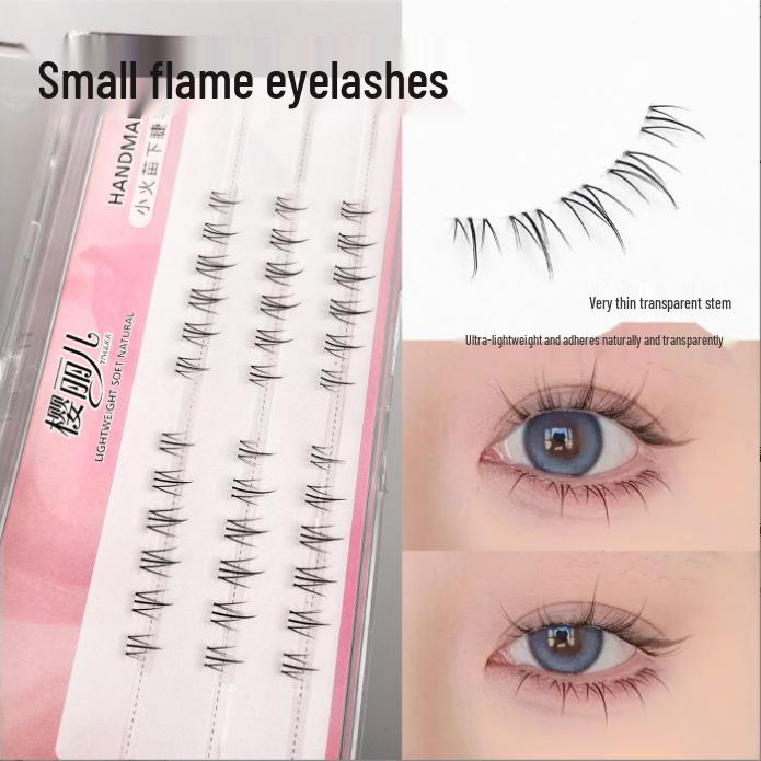 

Ying Lier High Volume Natural Faux Mink Eyelashes - Lightweight, Clustered, and Perfect for Beginners