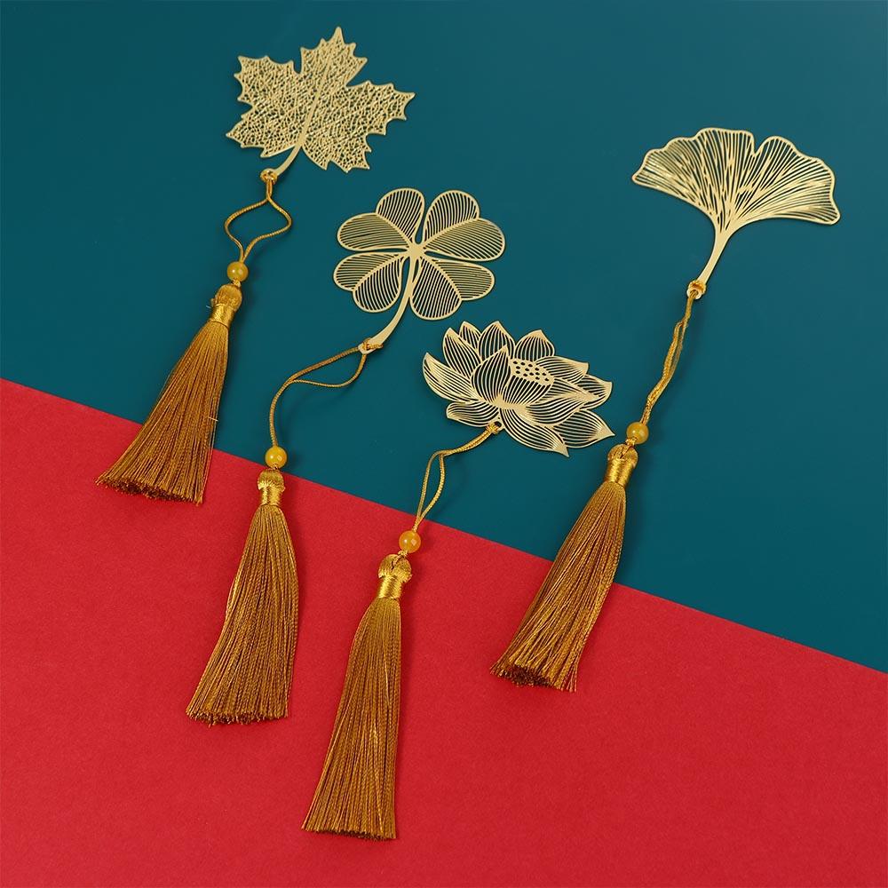 Clip Vintage Retro Book Clip Chinese Style Metal Bookmark Leaf Bookmark Hollow Book Mark Bookmark