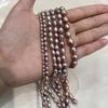 1 String AA Grade Purple Freshwater Rice Pearl Beads 3-8mm, 36cm Strand, Natural Pearl Beading Supplies, Loose Beads for DIY Handmade Jewelry Making