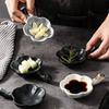 Japanese Style Ceramic Flavored Sauce Dishes Flower Shape With Creative Handles Household Fruit Sushi Plates Kitchen Supplies