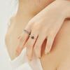 47Bag 925 Silver Layered Double-Row Ball Ring Bonbon