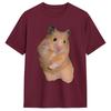 Cute Hamster Meme 100 Cotton T Shirt For Unisex Beach Streetwear Tshirts O Neck Harajuku Tee Shirt Plus Size Pattern Clothing