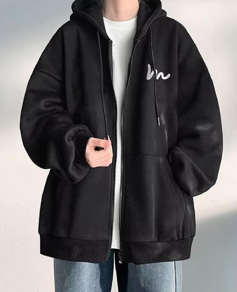 Long Fleece Upper Warm Mountain Kangaroo Pocket Design Design Sleeve Rib Mountain Climbing Active [NEKORA] Men's Parka, Zip-up, Hooded, Outerwear,
