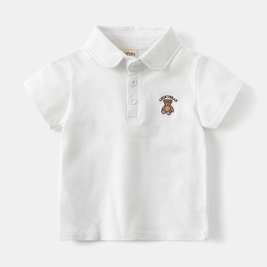 Boys' 2026 Summer Short-Sleeve Polo - Stylish Baby & Toddler Collared T-Shirt