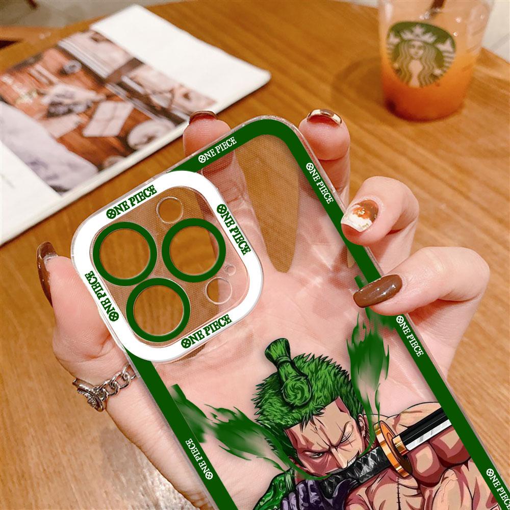 Anime One P-Piece Zoro Clear Phone Case For OPPO A6X A98 A94 A79 A78 A74 A60 A58 A57 A55 A54 A53 A31 A15 A9 A5 A3 A3X A5X Case