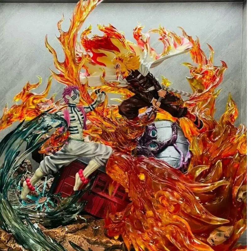 Demon-Slayer Anime Figure Ghost Destroyer Blade Big Figure Nine Styles In The Picture Tide Play Anime Ornament Birthday Gift