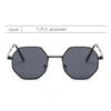 Occhiali da Sole Ottagonali Poligonali in Metallo Classici Moda Retro Accessori per Occhiali Adatti per Vacanze al Mare e Guida
