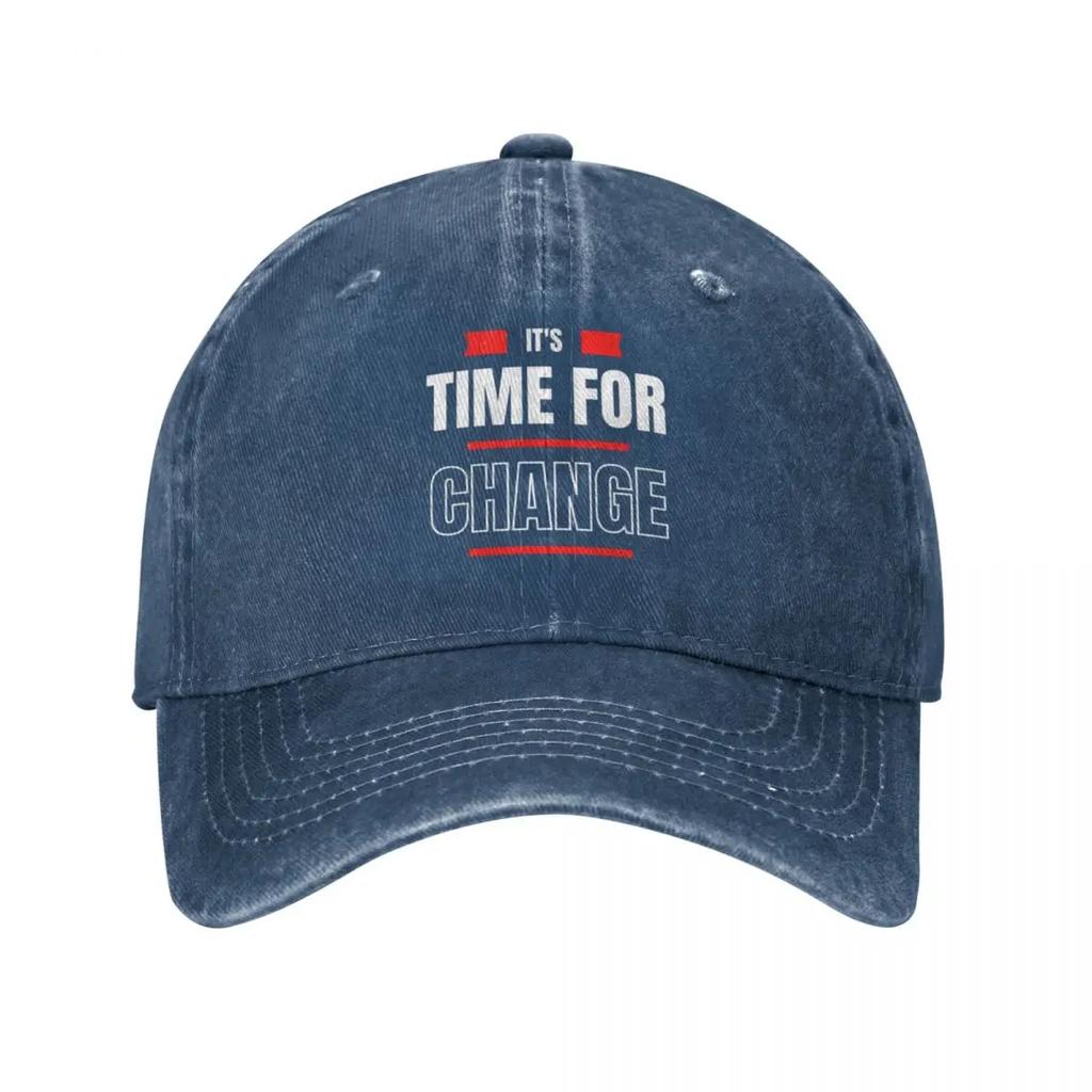 It's Time For Change Baseball Cap New Hat Custom Cap Designer Man Hat Women'S