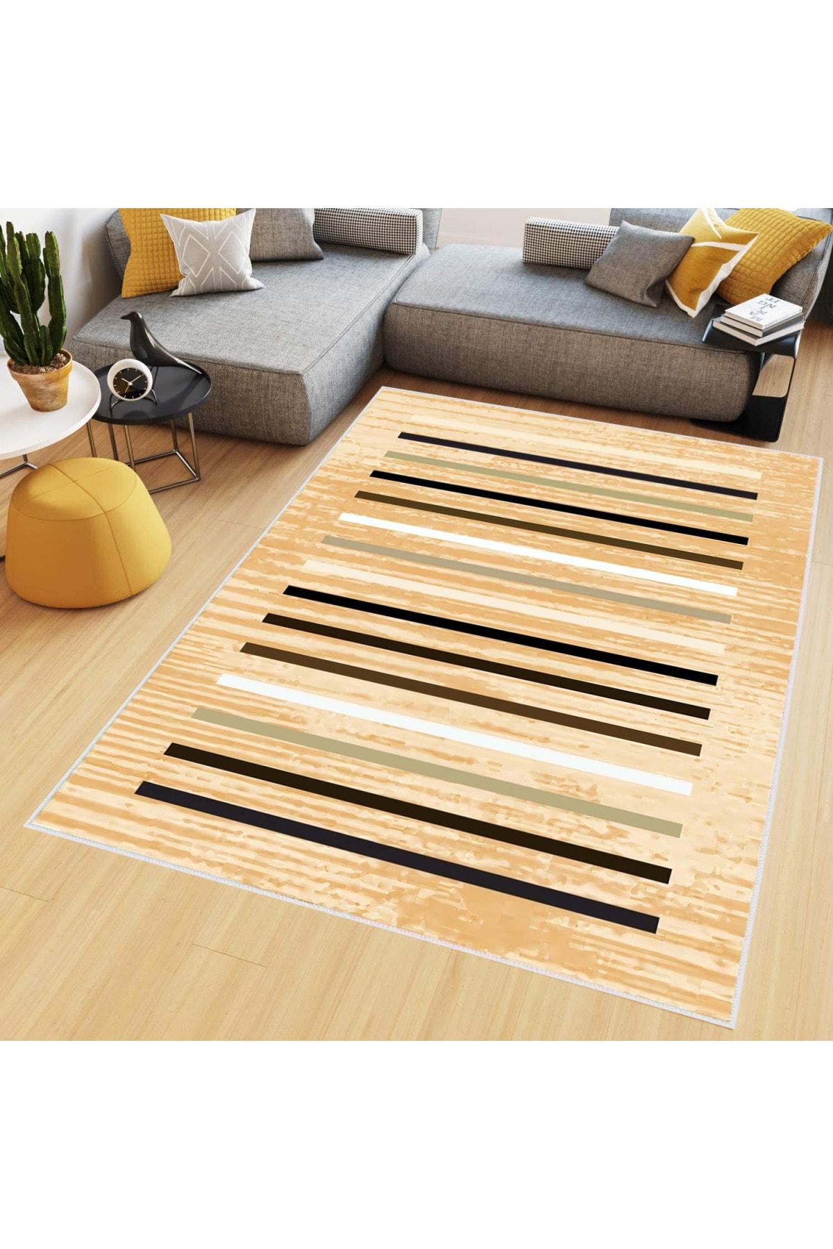 

Моющийся ковер с принтом Rovigo Home RVG0471 50x80 жёлтый