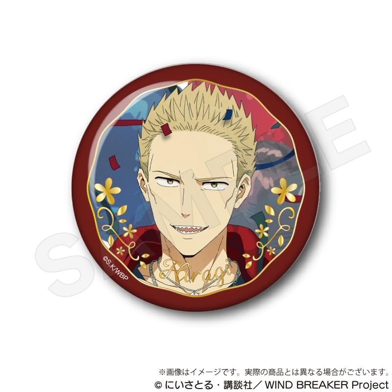 WIND BREAKER Trading Foil-Stamped Can Badges Birthday Illustration Ver. Box of 10