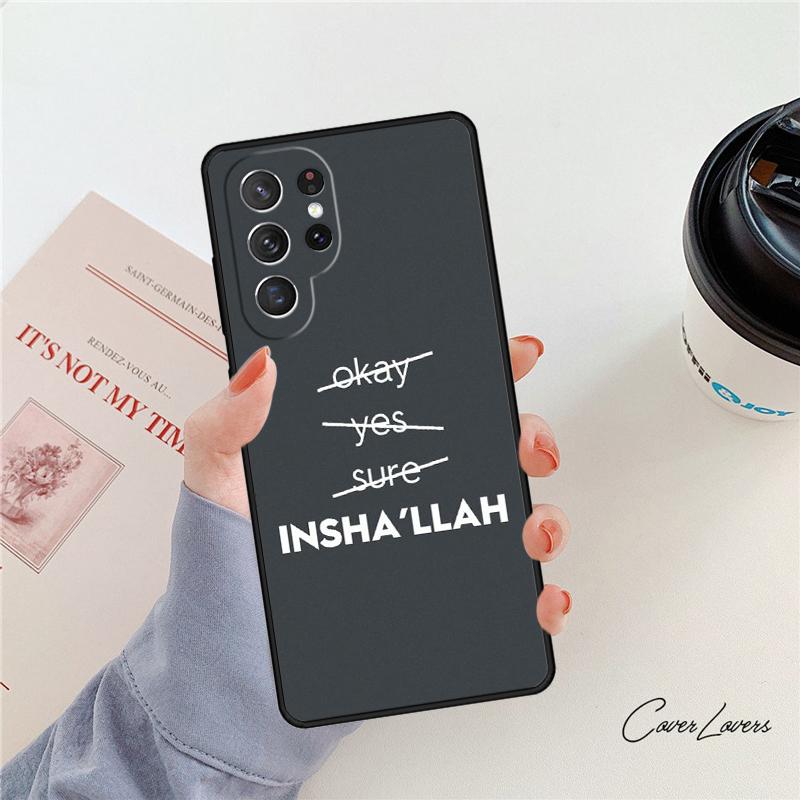 Arabic Quran Islamic Quotes Muslim Phone Case For Samsung Galaxy S24 S25 S23 S22 Ultra Note 10 20 Plus S20 S21 FE Cover