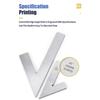 45 Degree Flat Edge Square Ruler For Carpentry Measurment Try Square Carpenter Tools Woodworking Metal Angle Ruler Set Squares