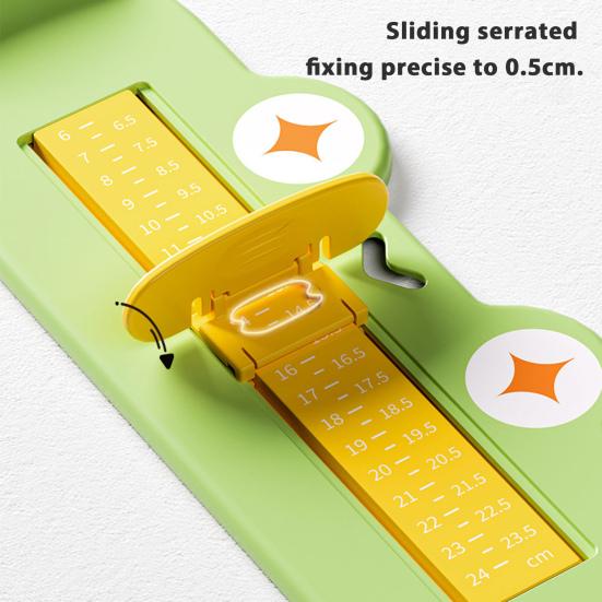 Kids Foot Measuring Device Cartoon Frog Infant Boys Girls Foot Length Measurement Gauge Accurate Shoe Sizer Ruler Feet Measurer