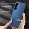 Wood Grain Imitation Phone Case for Samsung Galaxy S24 S23 Ultra S22 S21 Plus Leather Shockproof Protective Cover