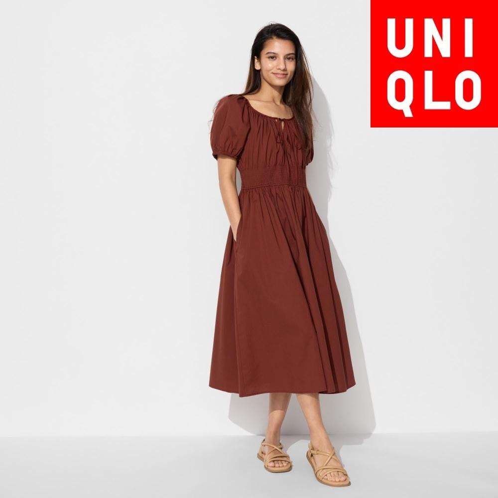 

Платье Uniqlo Japan с объемными рукавами, короткая длина