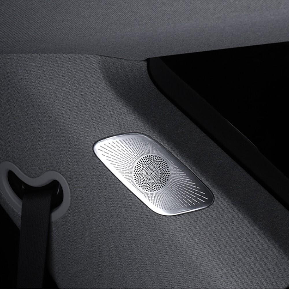 

2x Stainless Steel C-Pillar Speaker Decoration Cover Trim For Hyundai Palisade