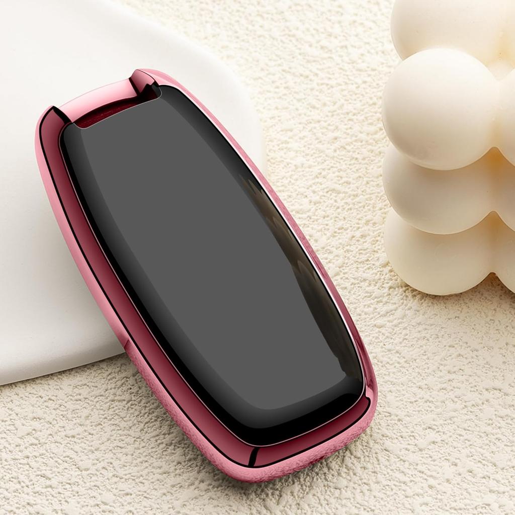 For Nissan Key Fob Cover 3 Buttons Car Key Case Sentra Kicks Pathfinder Rogue Ariya 2026 2025 2024  Accessories Pink