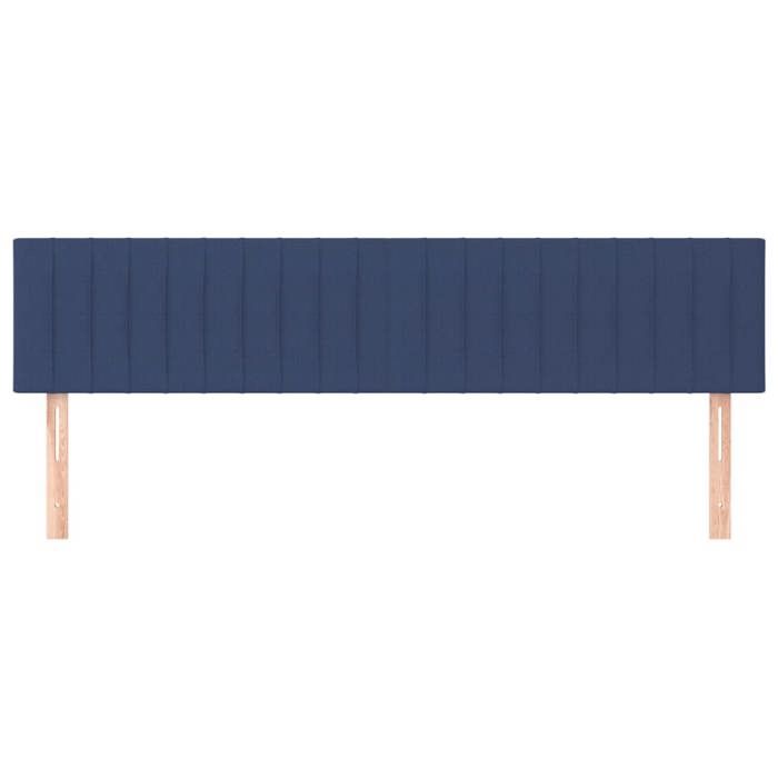 VidaXL 2x Têtes de Lit Meubles de Chambre à Coucher Accessoires de Lit Simple Têtes de Cadre de Lit Intérieur Bleu 346262